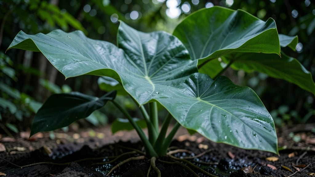 Giant Taro Plant for Bold Tropical Statement
