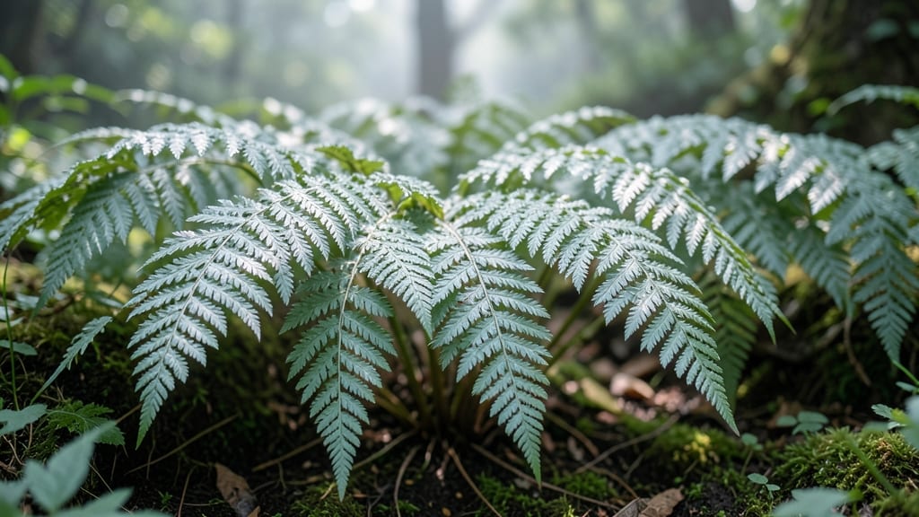 Japanese Painted Fern: Lacy Foliage