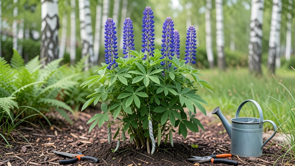 Lupins In Shade: Dwarf Varieties That Bloom Boldly in Deep Shadows