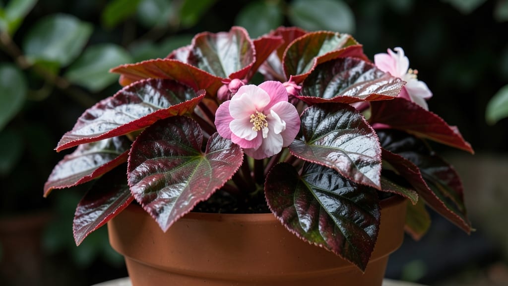 Begonia for Glossy Leaves and Flowers