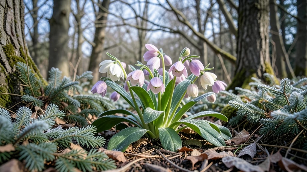 Hellebore Lenten Rose With Winter Blooms