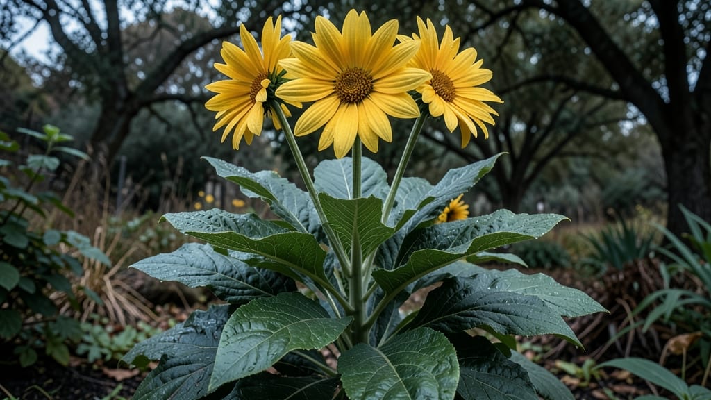 Ligularia with Giant Daisy-Like Flowers